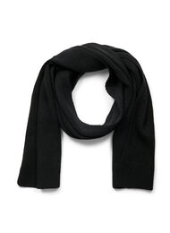Ensfarget skjerf med viskose, Black