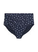 H&oslash;ytlivs bikinitruse med polkaprikker, Svart, Packshot image number 0