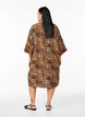 Kimono i viskose med 3/4 ermer, Brun, Model image number 2
