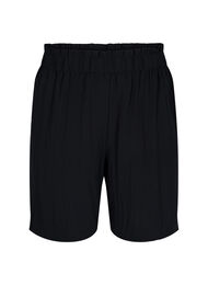 Løse shorts i viskose, Black