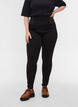 Leggings med bred strikk i livet, Svart, Model image number 3