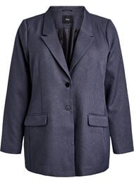 Klassisk blazer med lommer, Gr&aring;