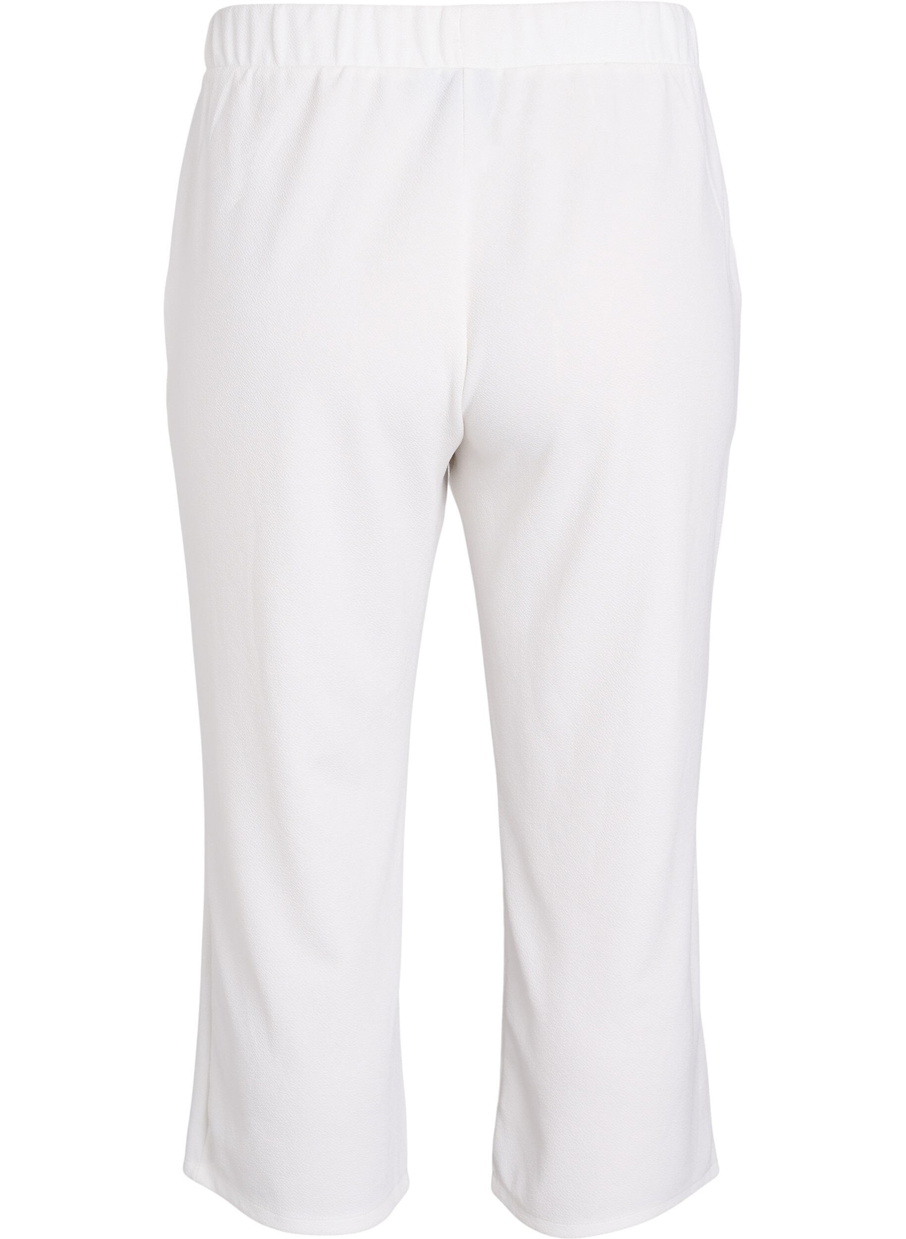 ZizziLoose fit bukser med 7/8 lengde, Hvit, Packshot image number 1