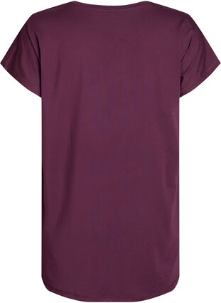 Zizzi Lang trenings-T-skjorte, Winetasting, Packshot image number 1