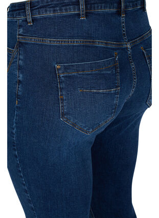 Super slim Amy jeans med høyt liv, Blue denim, Packshot image number 3