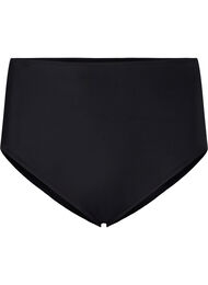 Ensfarget bikinitruse med høy midje, Black