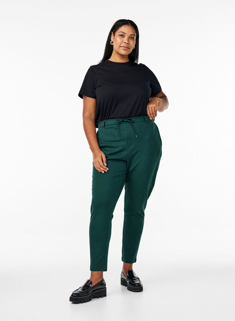 Croppede Maddison-bukser, Grønn, Model image number 0