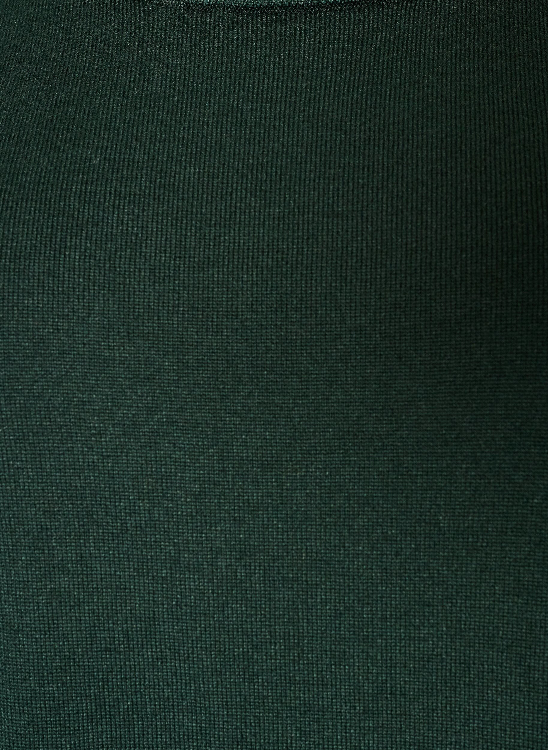 ZizziFinstrikket bluse med korte ermer, Gr&oslash;nn, Packshot image number 2