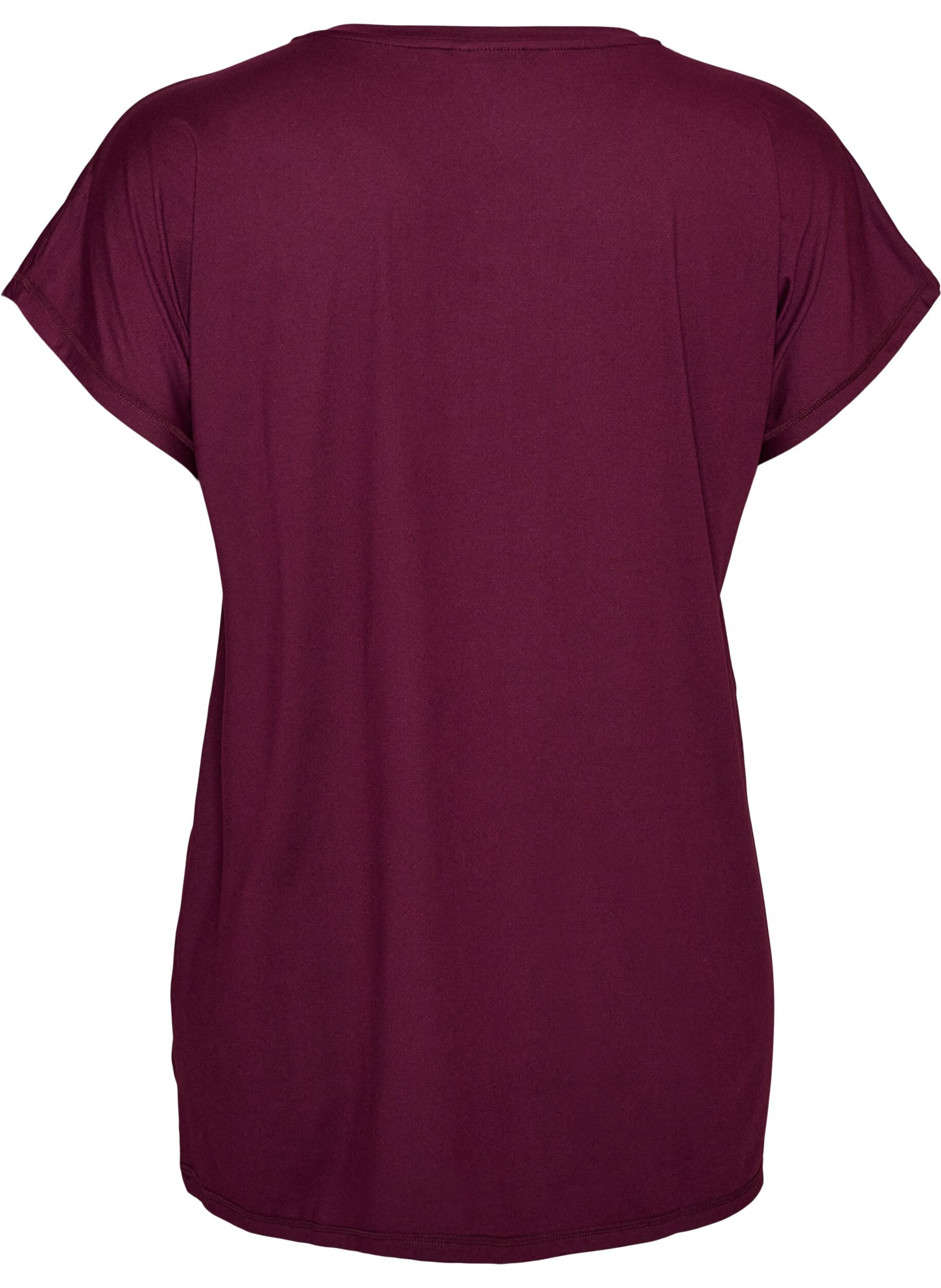 ZizziLang trenings-T-skjorte, Lilla, Packshot image number 1