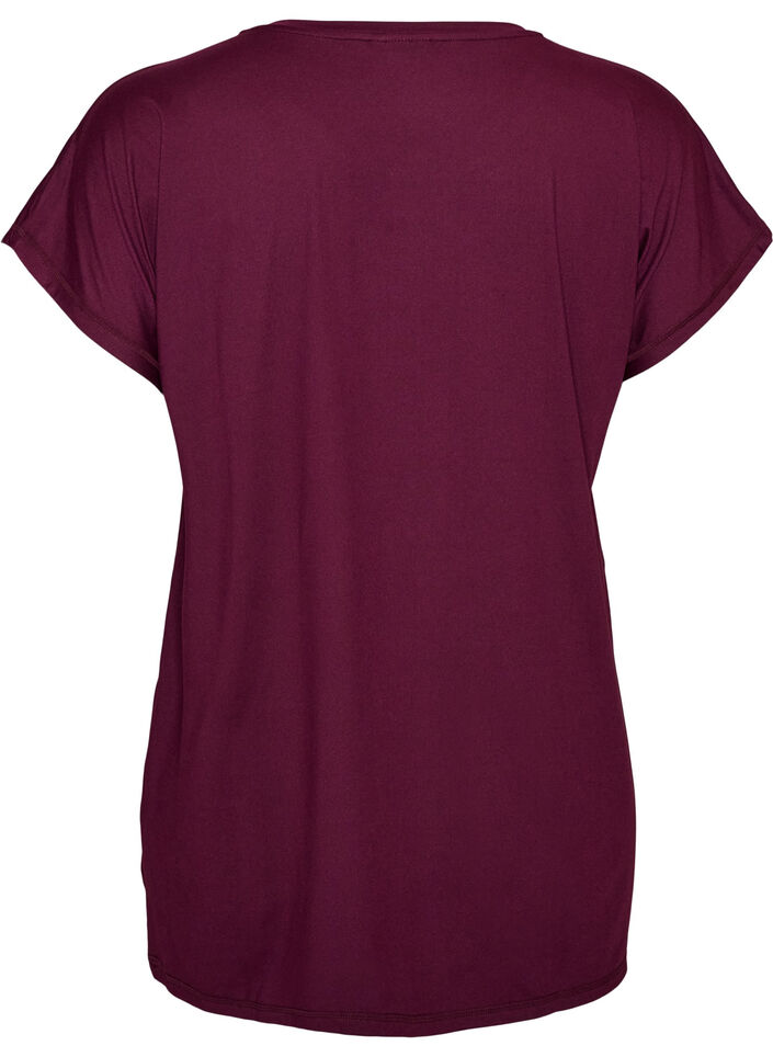 Lang trenings-T-skjorte, Lilla, Packshot image number 1
