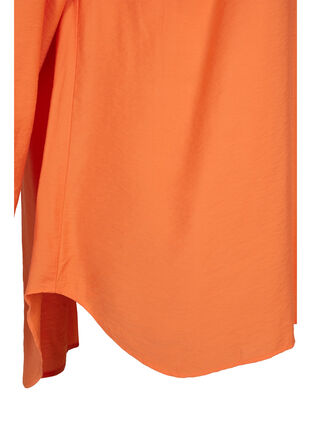Lang skjorte i viskose, Celosia Orange, Packshot image number 3