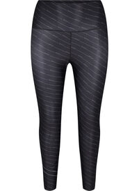 Cropped treningstights med mønster