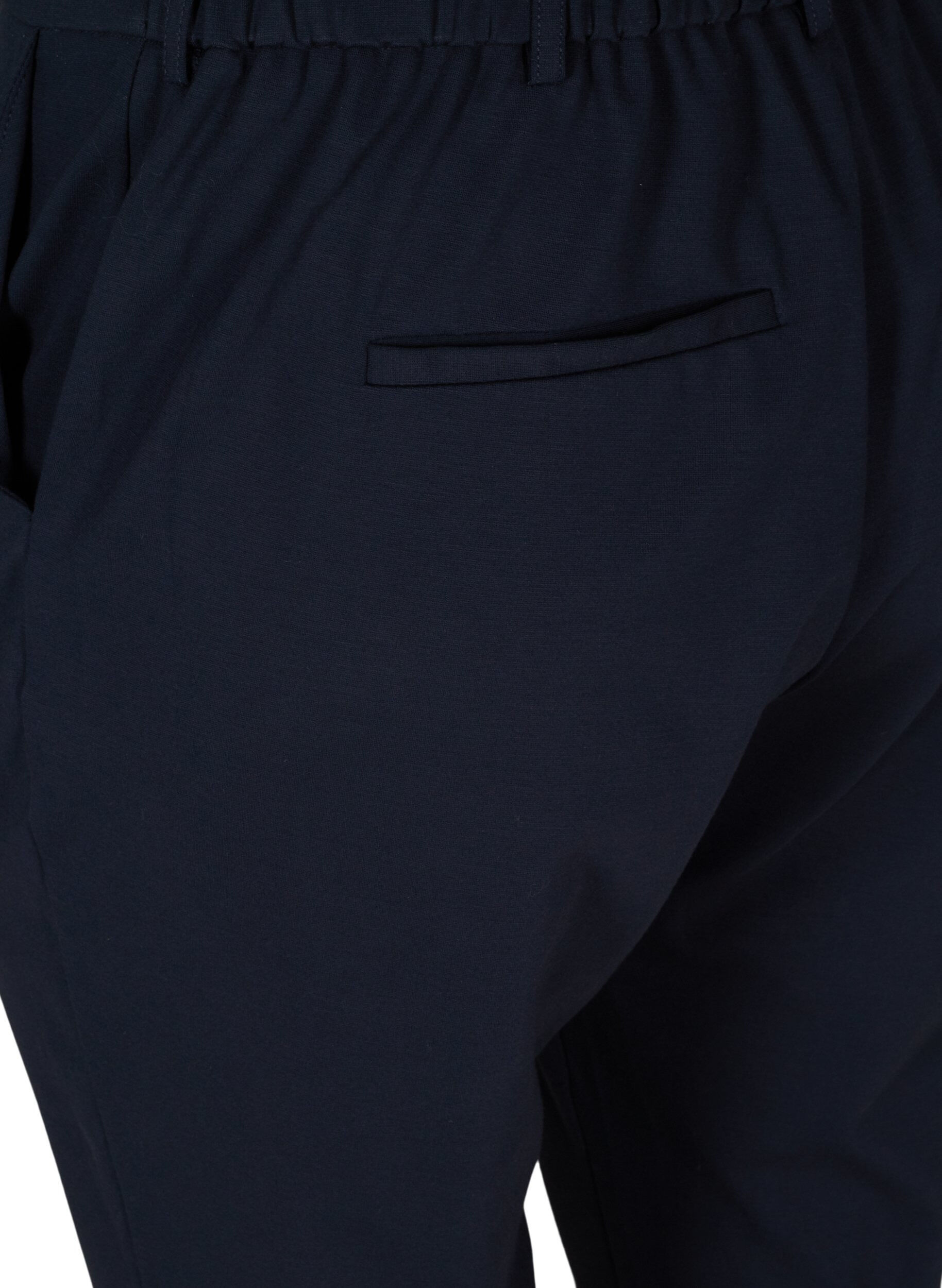 ZizziCropped Maddison bukser, Bl&aring;, Packshot image number 3
