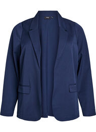 Åpen blazer med lommer, Navy Blazer