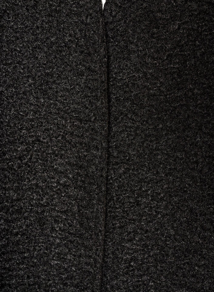 Loose fit cardigan med lommer, Svart, Packshot image number 2