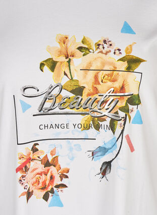 T-skjorte, Bright White/Beauty, Packshot image number 2