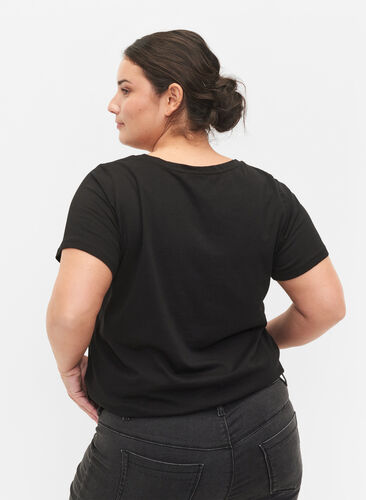 Kortermet T-skjorte med trykk, Black Rock, Model image number 1