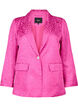 Jacquard-blazer i viskose, ton-i-ton, Rose Violet, Packshot image number 0