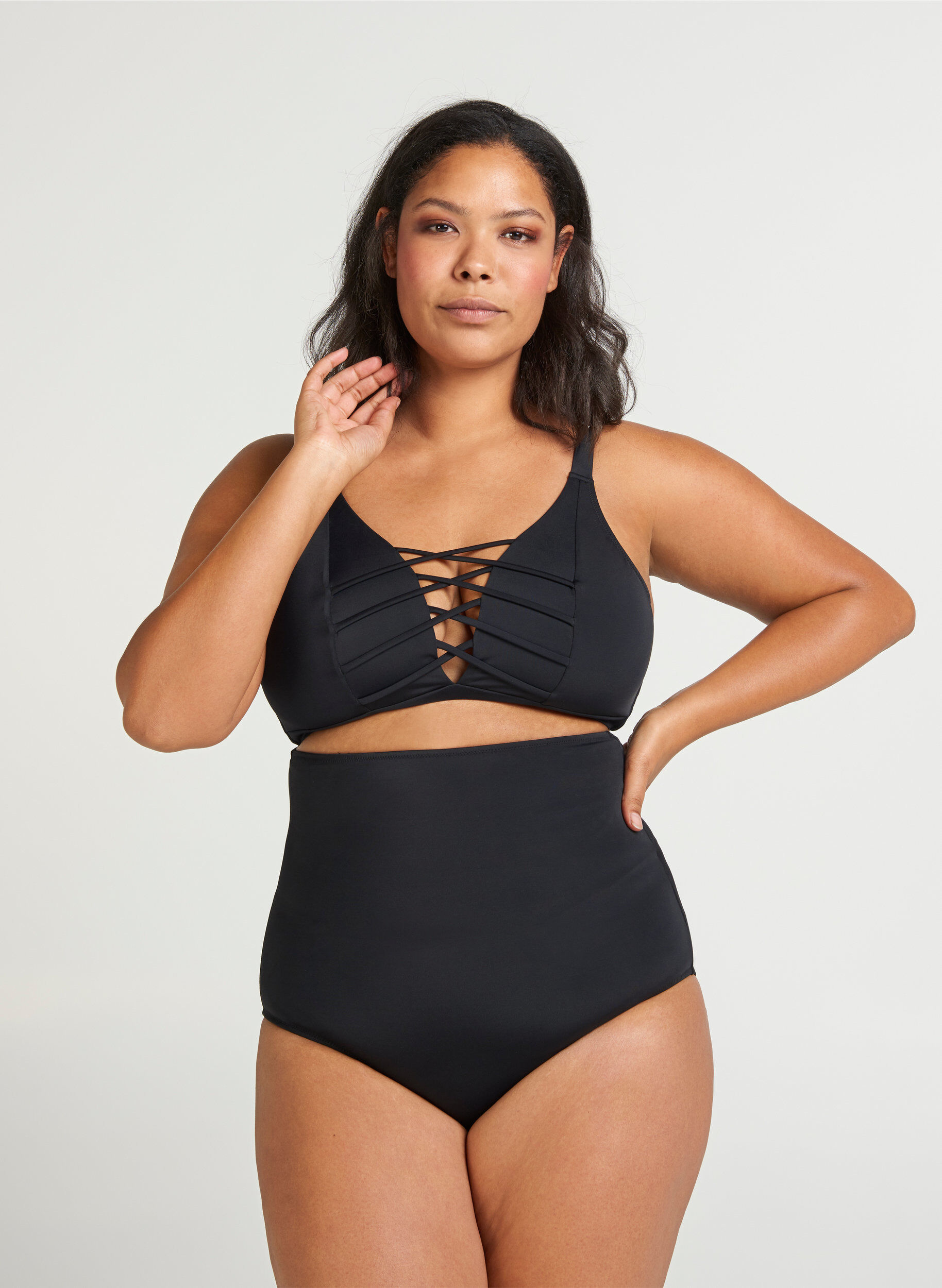 Zizzi Bikiniunderdel, Black, Model image number 2