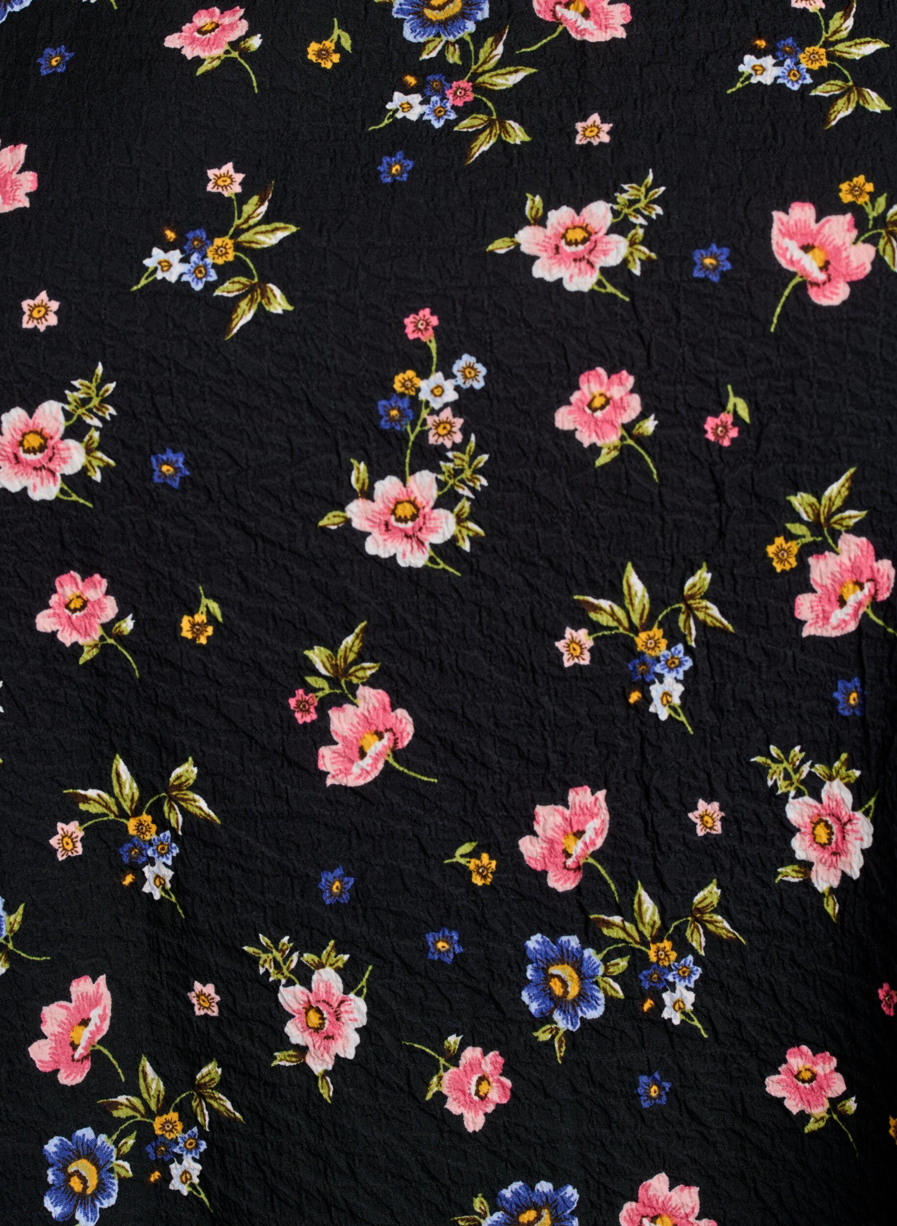 ZizziErmel&oslash;s topp med tekstur, Svart, Packshot image number 2