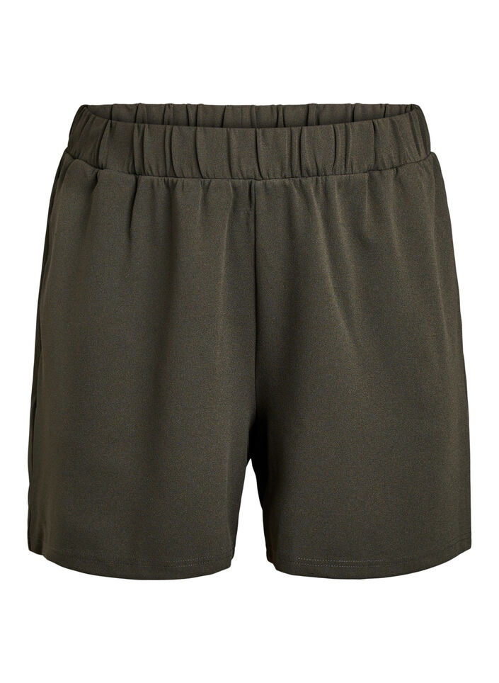 L&oslash;stsittende shorts med lommer, Gr&oslash;nn, Packshot image number 0