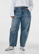 Jeans med barrel fit og en slitt vask, Bl&aring;, Model image number 2