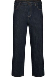 Straight fit Kiana jeans med h&oslash;y midje, Bl&aring;