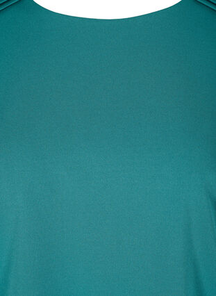 Bluse med 3/4-ermer og plisséfolder, Pacific, Packshot image number 2