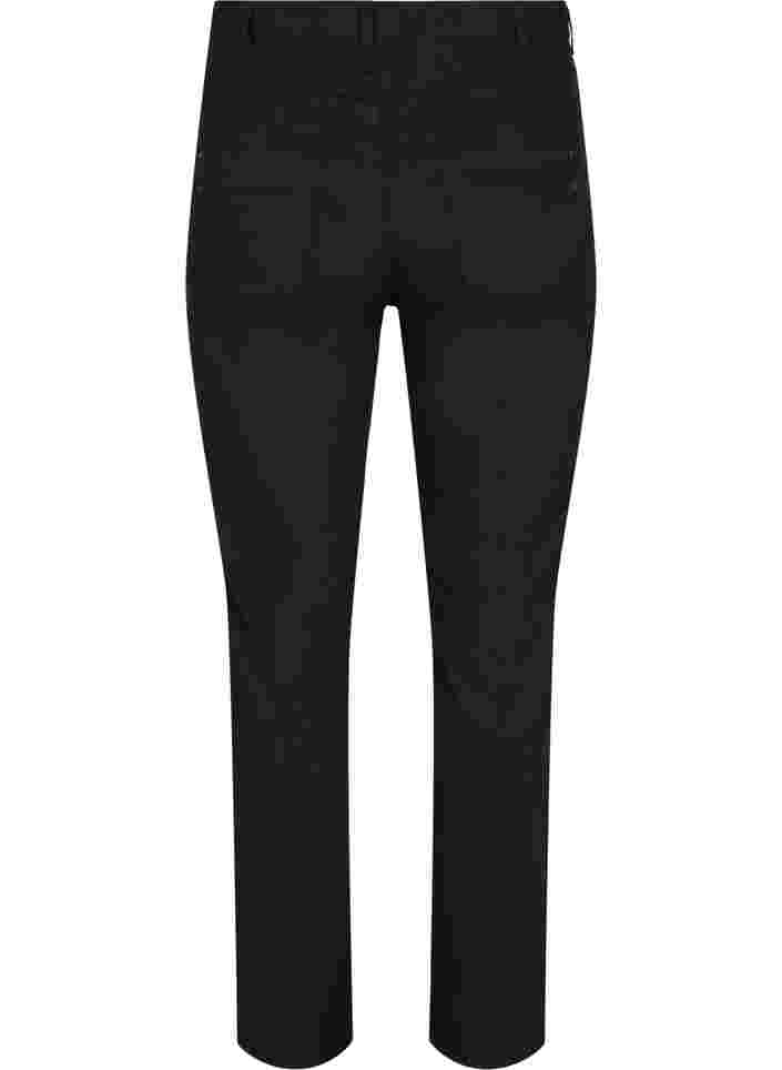 Regular fit Gemma jeans med høyt liv, Black, Packshot image number 1