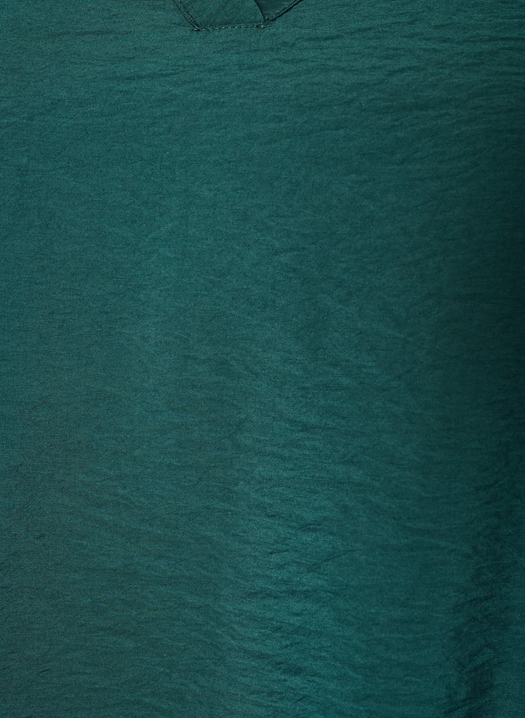 ZizziBluse med ballongeffekt og chiffon-detaljer, Gr&oslash;nn, Packshot image number 2