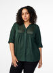 FLASH – skjorte med hekledetaljer, Scarab, Model image number 0