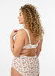 Heldekkende BH med blomsterblonder, Hvit, Model image number 2