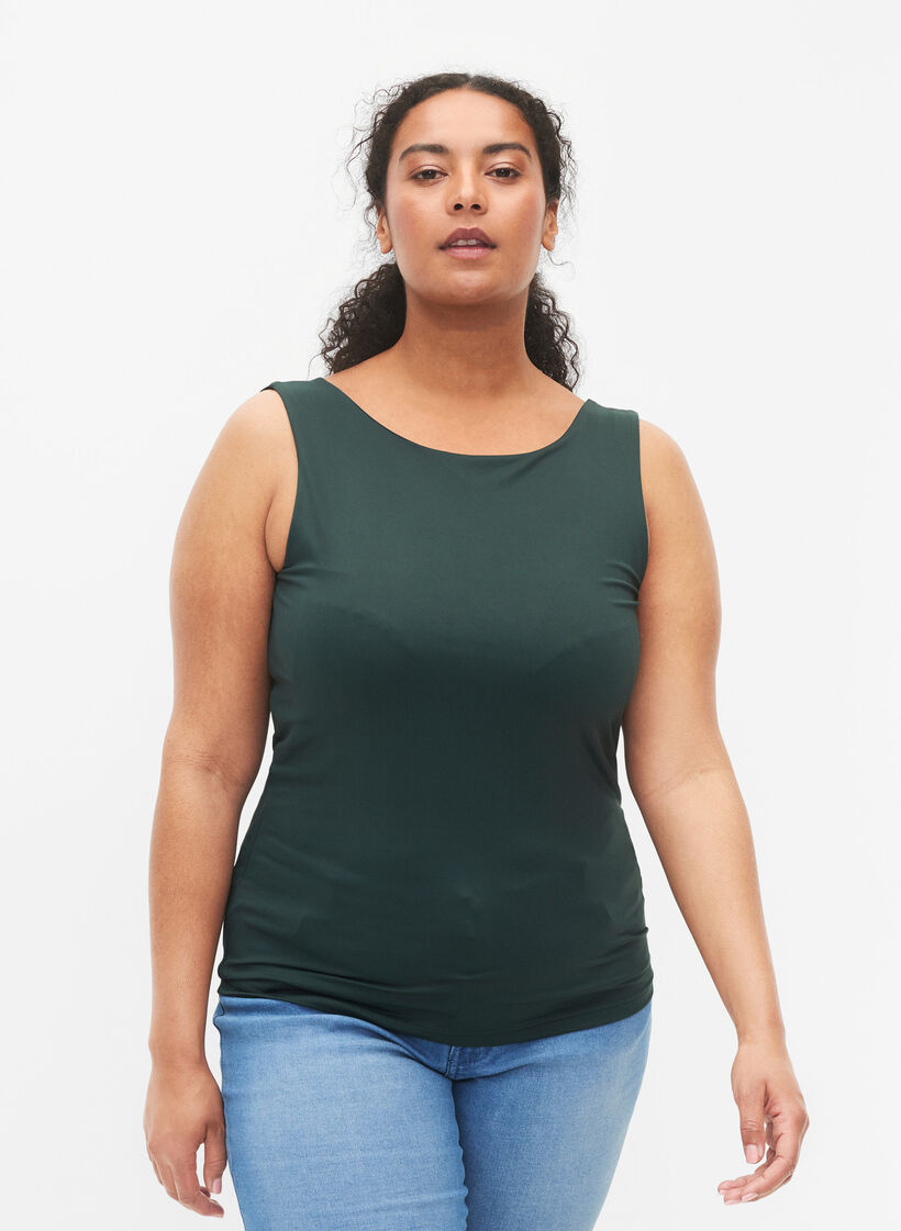 Vendbar topp i stretch, Scarab, Model image number 2