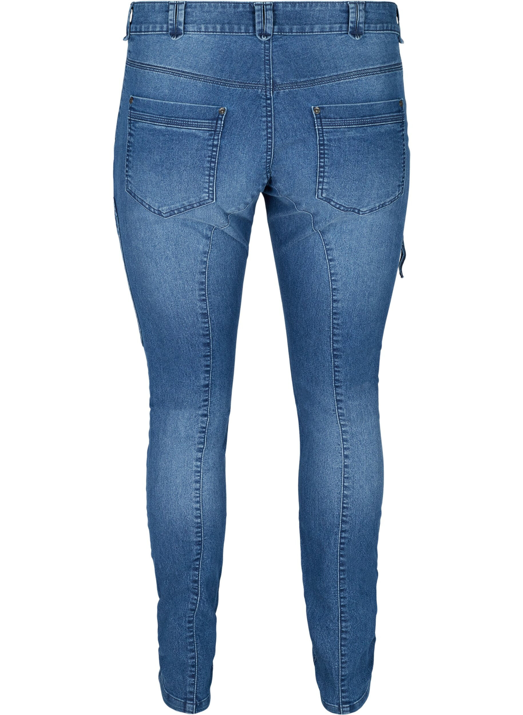 Zizzi Sanna jeans, Blue denim, Packshot image number 1