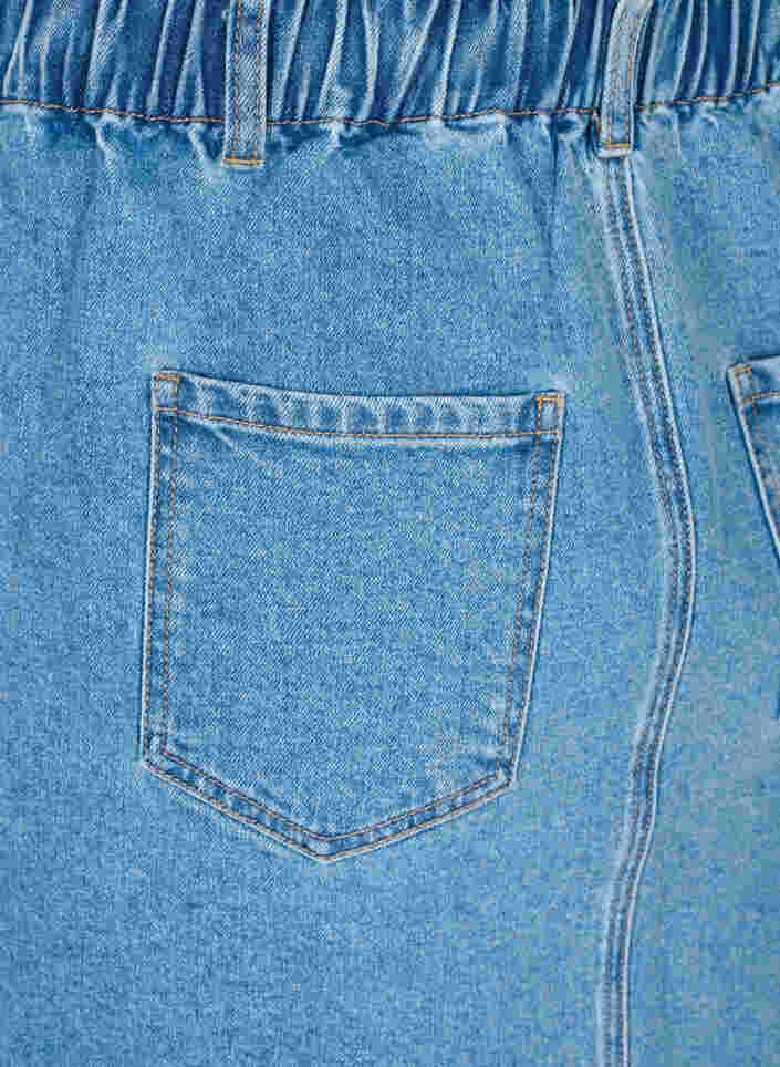 Denimskjørt med lommer, Light blue denim, Packshot image number 3