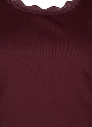 Tettsittende bluse med blondekant, Port Royal, Packshot image number 2