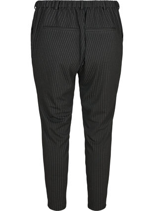 Cropped maddison bukser med striper, Black w lurex, Packshot image number 1