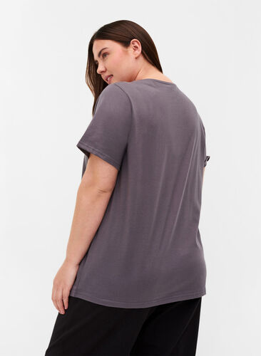T-skjorte i bomull med trykk foran, Magnet, Model image number 1