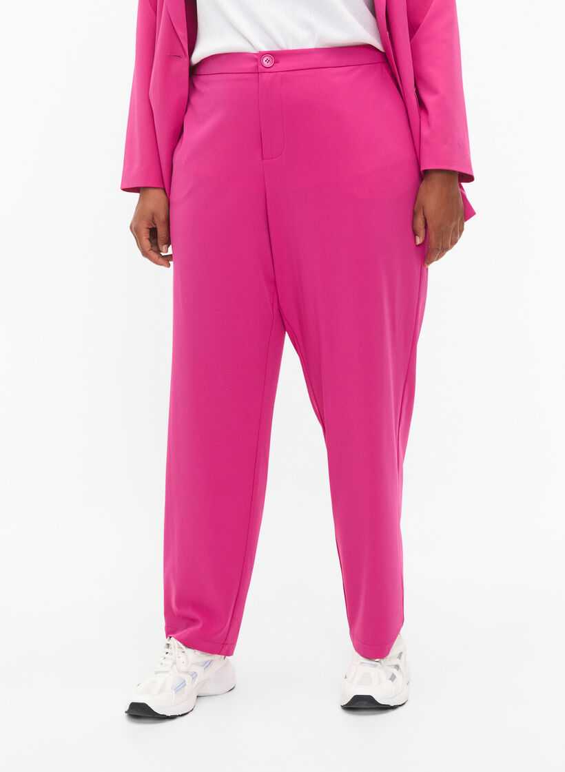 Klassisk bukse med lommer, Festival Fuchsia, Model image number 2