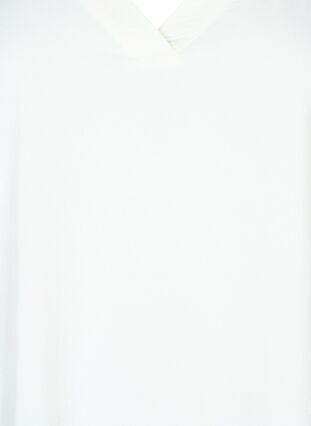 A-formet tunika med 3/4-ermer, Bright White, Packshot image number 2