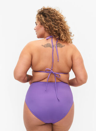 Bikinibunn med høy midje, Royal Lilac, Model image number 1