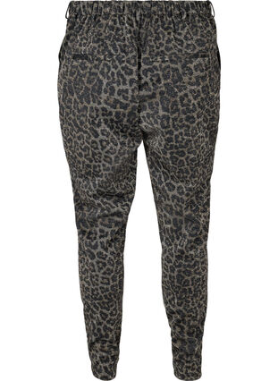 Cropped Maddison bukser med glitter og leopardmønster, Lurex Leo, Packshot image number 1