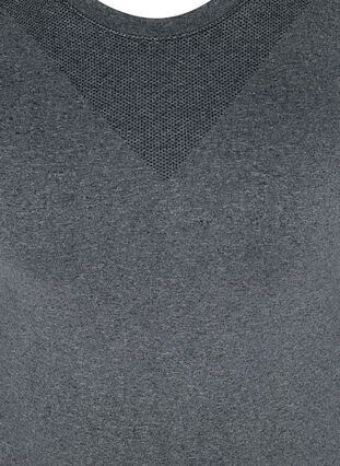 Sømløs undertrøye, Dark Grey Melange, Packshot image number 2