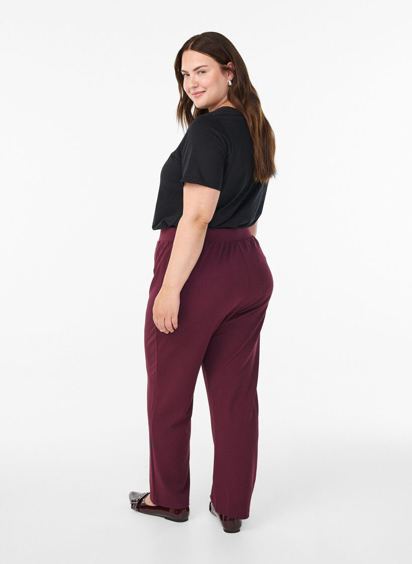 Flash – Bukser med rett passform, Rød, Model image number 1