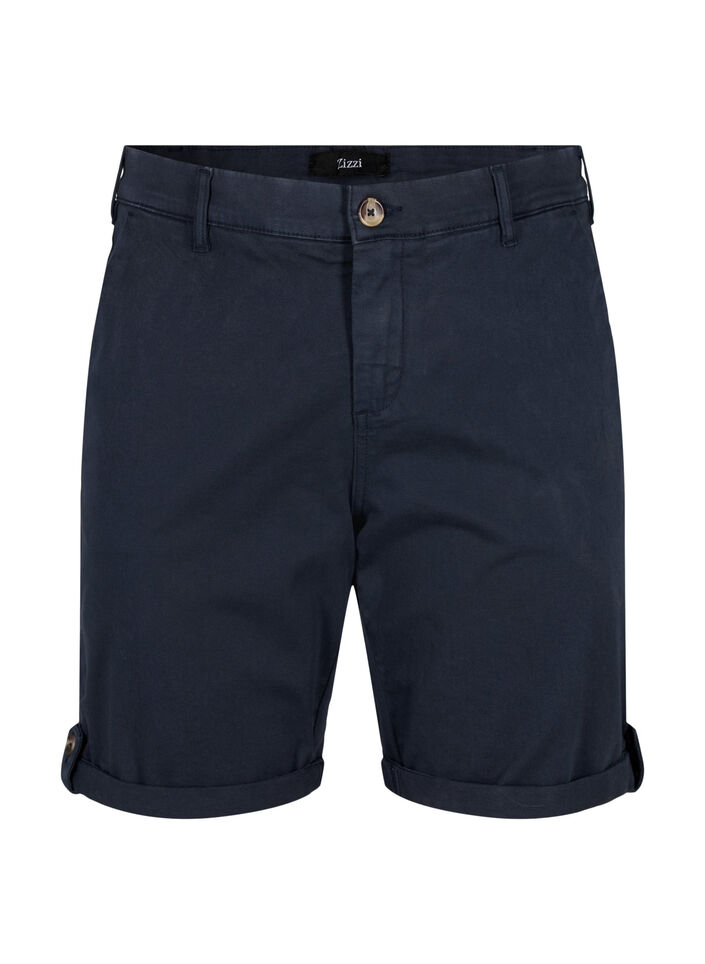 Chinoshorts med lommer, Navy Blazer, Packshot image number 0