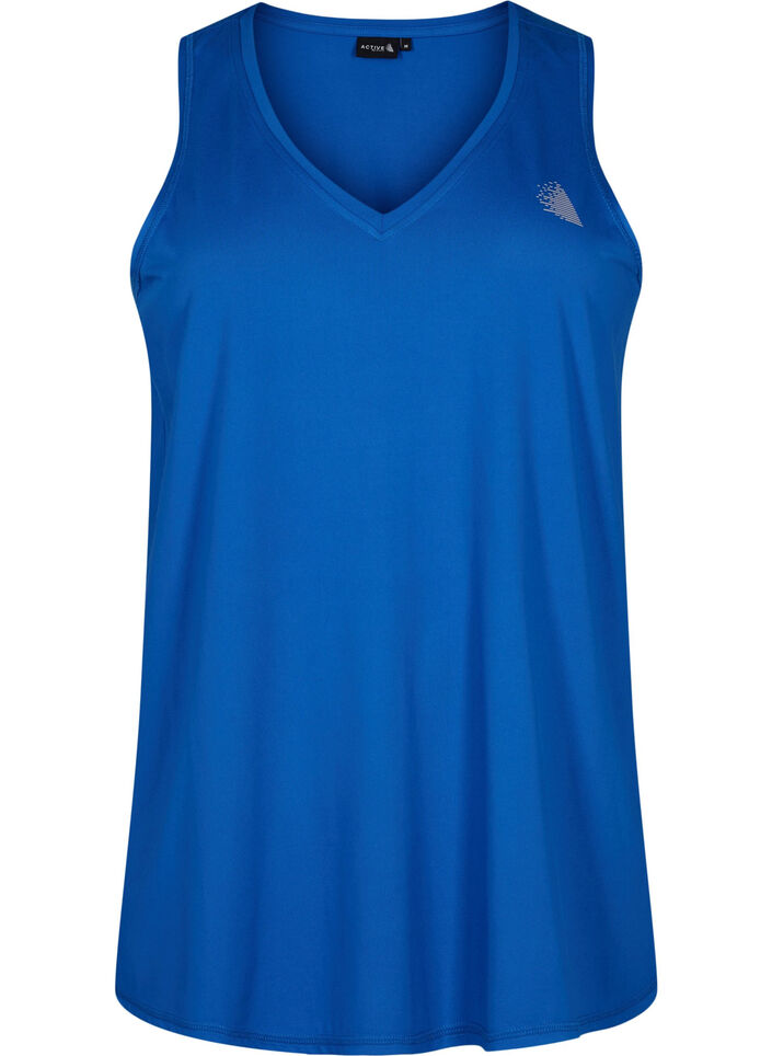 Treningsoverdel med v-hals, Princess Blue, Packshot image number 0