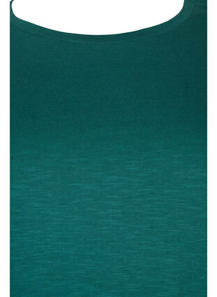 Basis T-skjorter i bomull, 2 stk., Antique Green/Black, Packshot image number 2