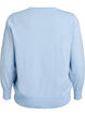 Finstrikket cardigan med rund hals, Bl&aring;, Packshot image number 1