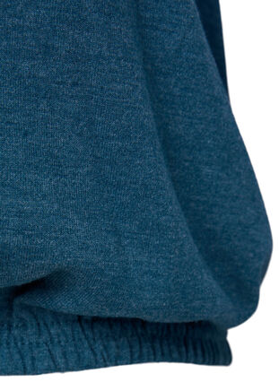 Stripete bluse med 3/4 ermer, Legion Blue Mel., Packshot image number 3