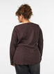 Jerseybluse med en b&oslash;lget tekstur, Brun, Model image number 2